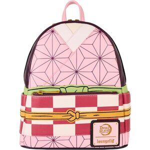 Faux Leather Nezuko Kamado Mini Backpack for Anime Lovers - Soft Shell Design